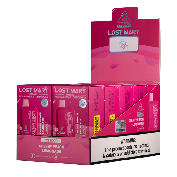 Cherry Peach Lemonade Lost Mary OS5000 - Image 2
