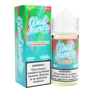 Sour Watermelon Strawberry Iced 100ml TF Vape Juice – Cloud Nurdz
