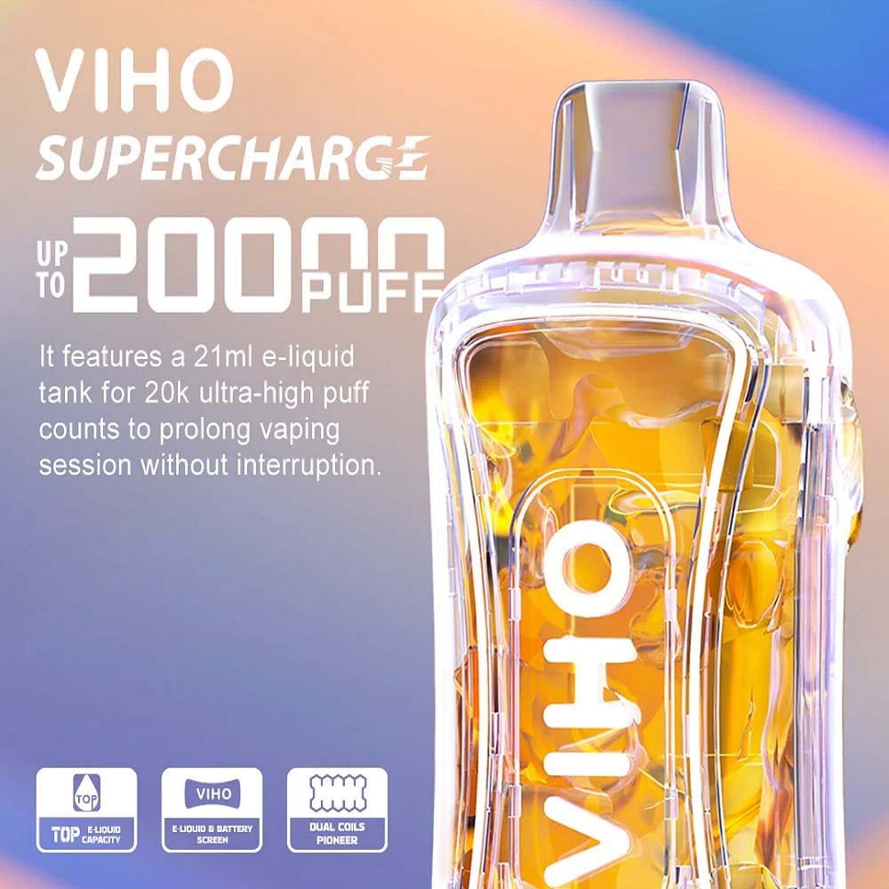 VIHO Supercharge 20000 Disposable Vape (5%, 20000 Puffs) - Image 3